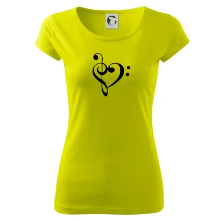 Husľový kľúč srdce