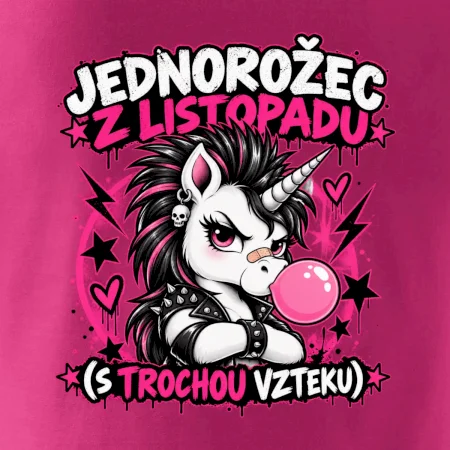 Novembrový punkový jednorožec s čírom