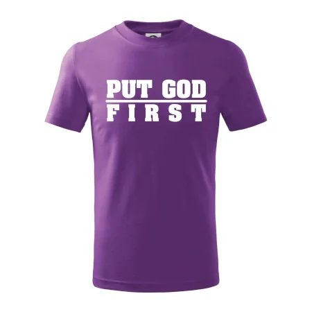 Put God first hrubý nápis