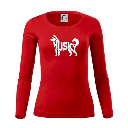 Husky nápis v tele