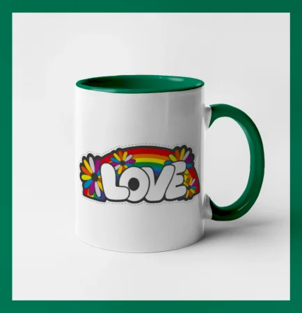 Love s dúhou v pozadí