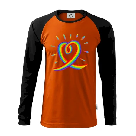 Srdce pride dúha kreslená