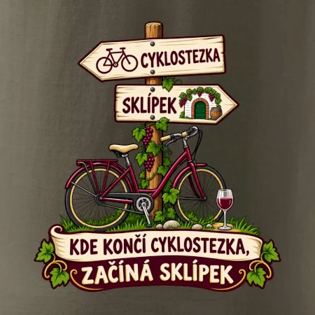 Kde končí cyklostezka, začíná sklípek