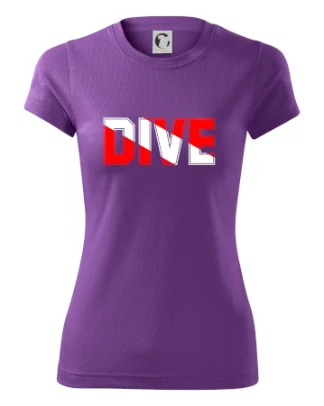 Dive nápis vlajka
