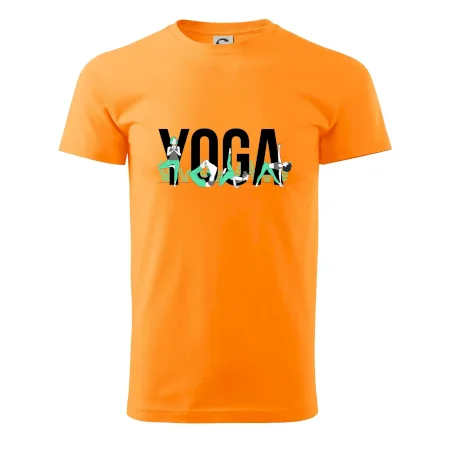Yoga nápis farebný