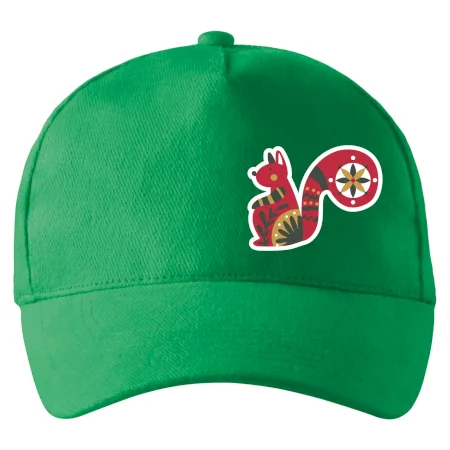 Folklór na prsníku veverička