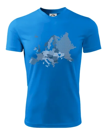 Mapa Európy - srdce v Ukrajine