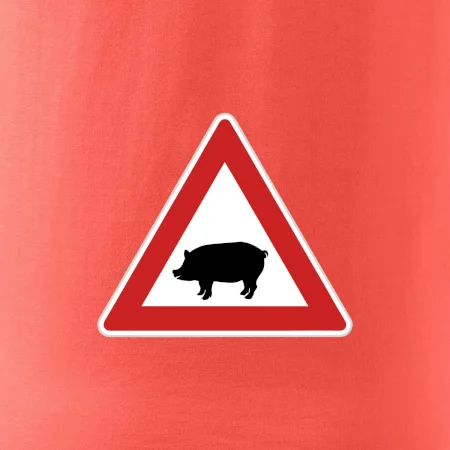 Dopravná značka - Pozor prasa domáca