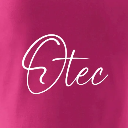 Nápis písací na prsiach - otec