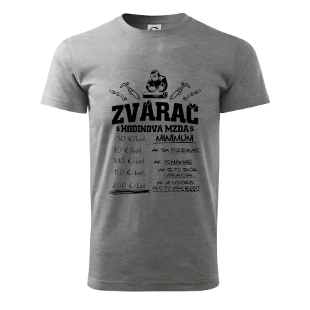 Hodinová mzda zvárač