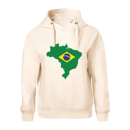 Brazília vlajka v mape