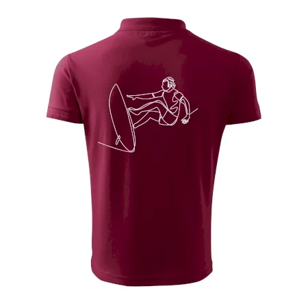 Surfer na vlne jedným ťahom