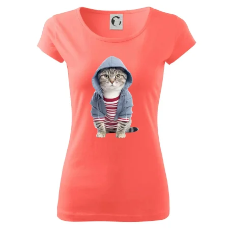 Mačka v pruhovanom triku