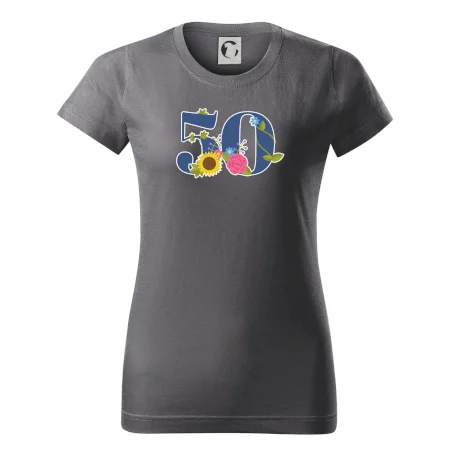 Kvetinové číslo kreslené - 50