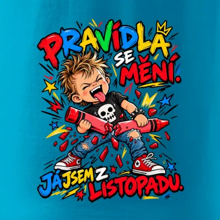 Pravidlá sa menia novembrový rebel so zlomenou pastelkou