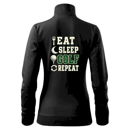 Eat sleep golf repeat typografie