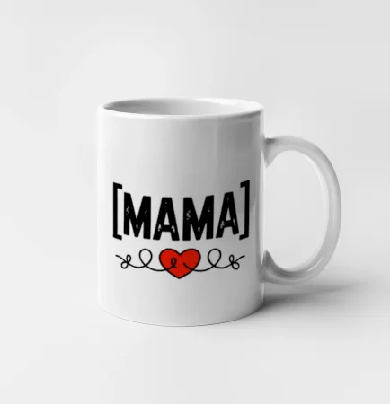 Nápis mama a srdce