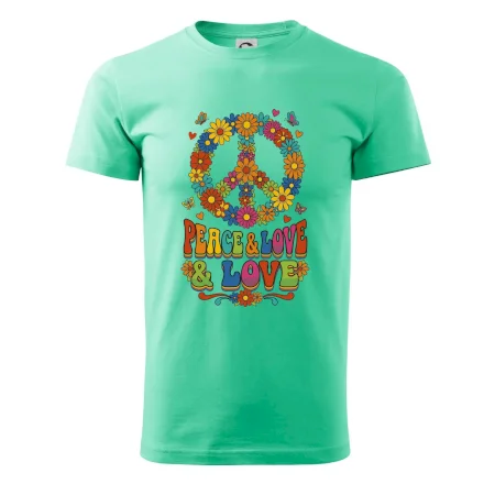 Peace and love - na výšku s květy