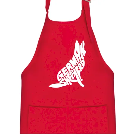 Nemecký ovčiak sediaci napis