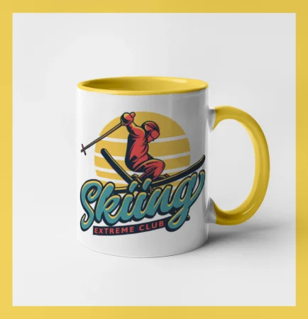 Skiing winter extreme cup