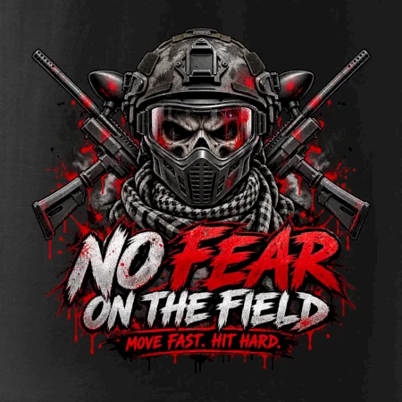 Lebka bojovníka – No Fear paintball
