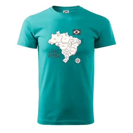 Brazília mapa s názvami regiónov