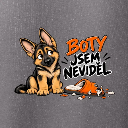 Boty jsem neviděl - štěně vlčáka