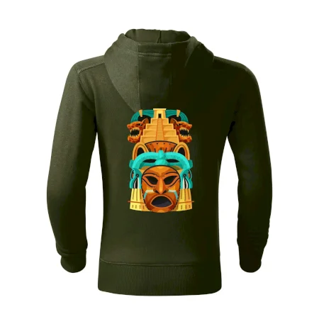 Mayová maska s pyramídou