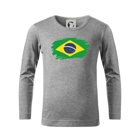 Brazília vlajka štetkou
