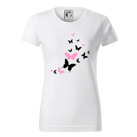 Motýle ružovo čierni