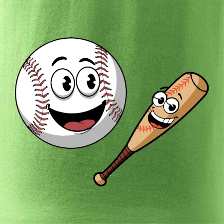 Parové tričko - baseballová raketa a loptička
