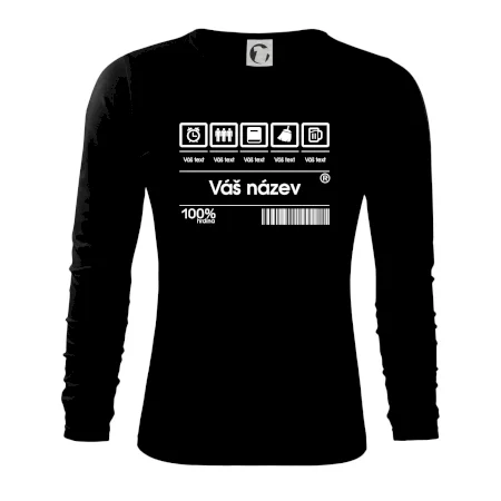 Čárový kód - Vlastní text
