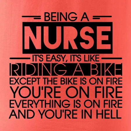 Being a nurse - bike