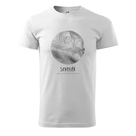 Severák - vrstevnice v kruhu