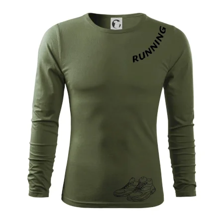 Running nápis šikmo