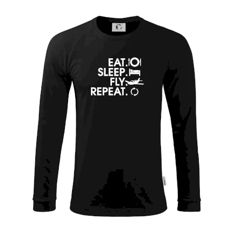 Eat sleep fly repeat