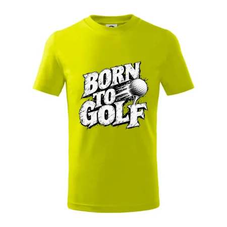 Born to golf černobílý drsný potisk