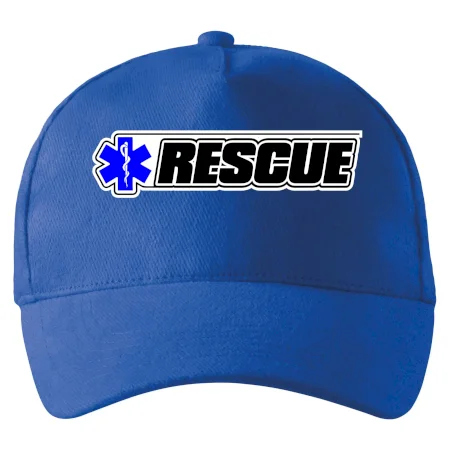 Záchranár rescue kríž modrý