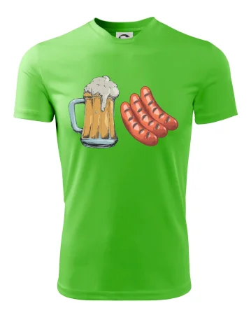 Pivo a klobása