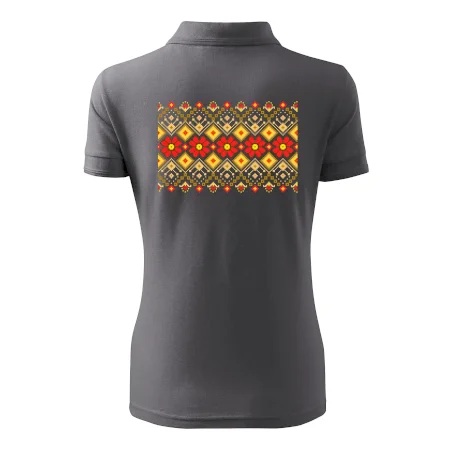 Ukrajinský vzor - Červené kvety