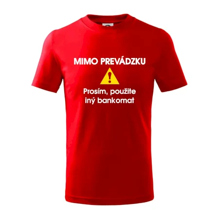 Mimo prevádzku prosím, použite iný bankomat