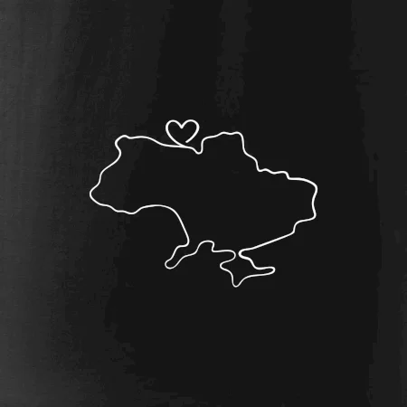 Mapa Ukrajiny - srdce
