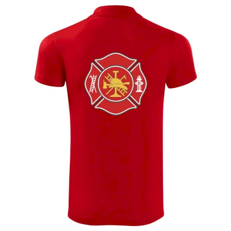 Fire department logo červené