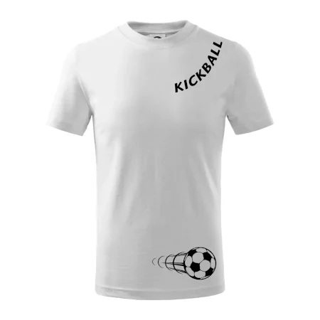 Kickball nápis šikmo