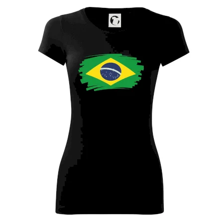 Brazília vlajka štetkou