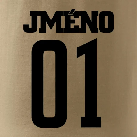 Hokejový dres - vlastné meno a číslo