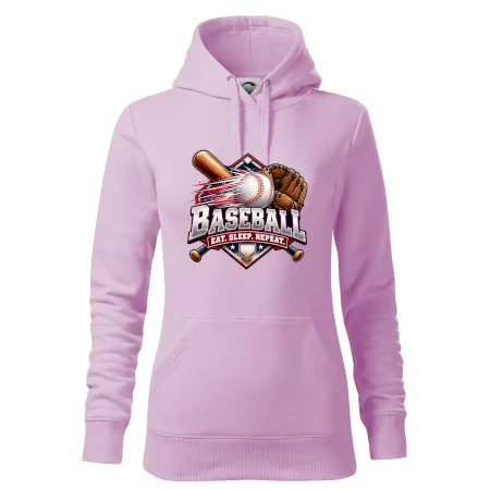 Baseballová pálka s rukavicou eat sleep repeat