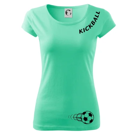 Kickball nápis šikmo