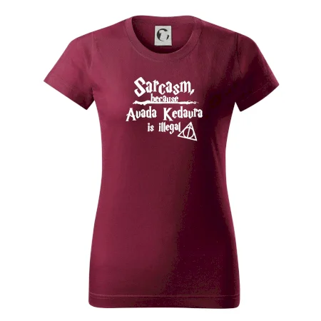 Harry - Sarcasm, because Avada Kedavra is illegal