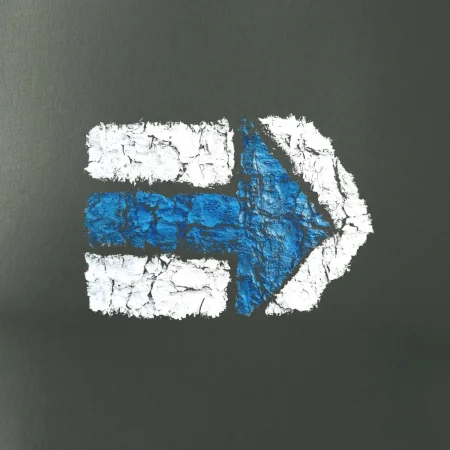 Párová turistická značka modrá